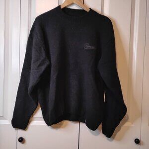 Represent Men's Black Long Sleeve Crew Neck Cotton Pullover Sweatshirt Size M
